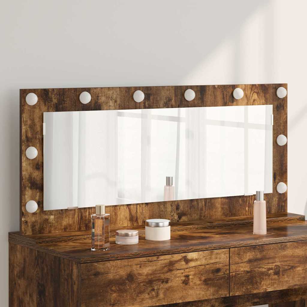 vidaXL Wasbakspiegel met LED Verlichting Wit 60x55x18 cm
