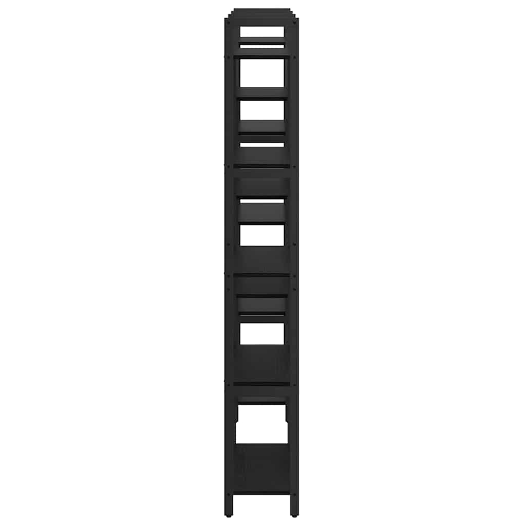 vidaXL Boekenkast Zwart eiken 156 x 25 x 167.5 cm Bewerkt hout