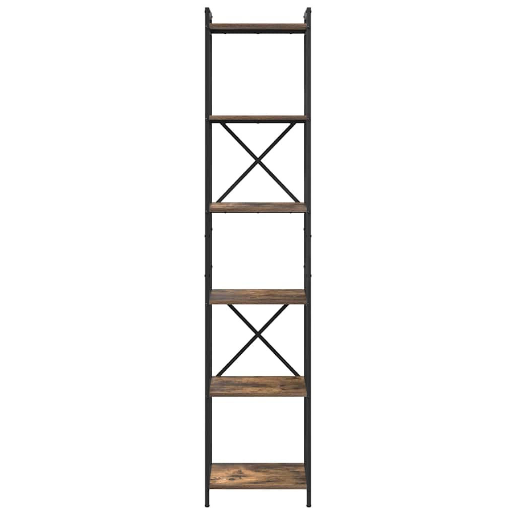 vidaXL Boekenkast Zwart eiken 40 x 30 x 188 cm Bewerkt hout