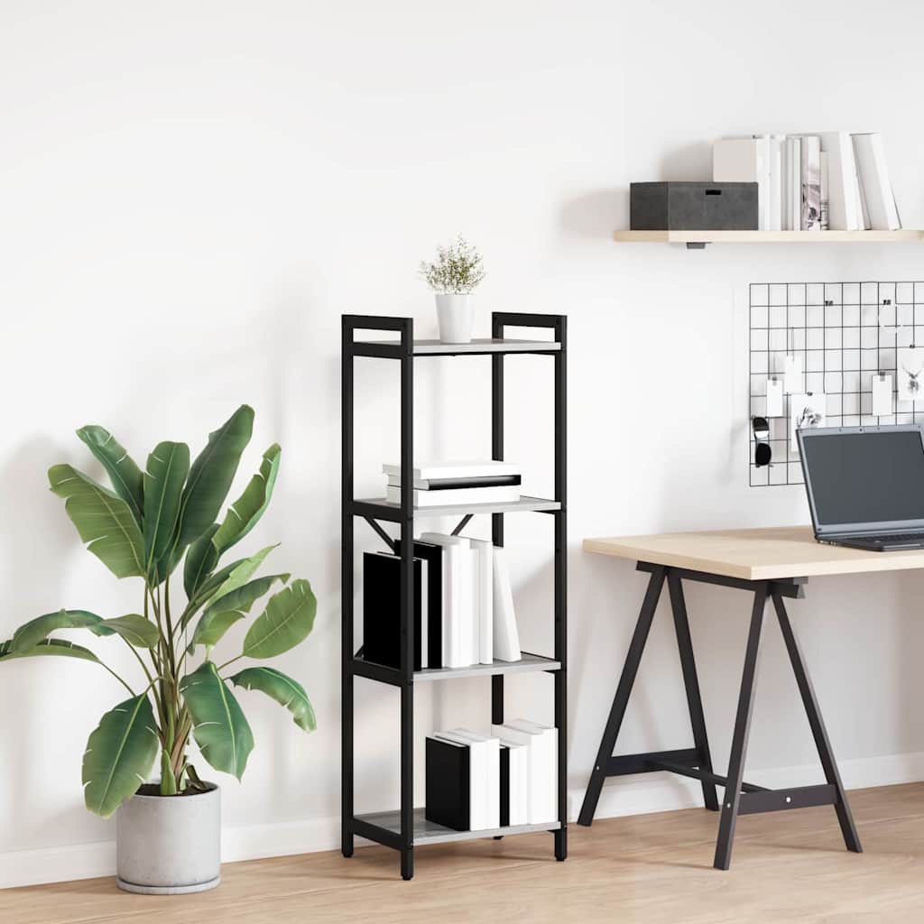 vidaXL Boekenkast Zwart eiken 40 x 30 x 188 cm Bewerkt hout