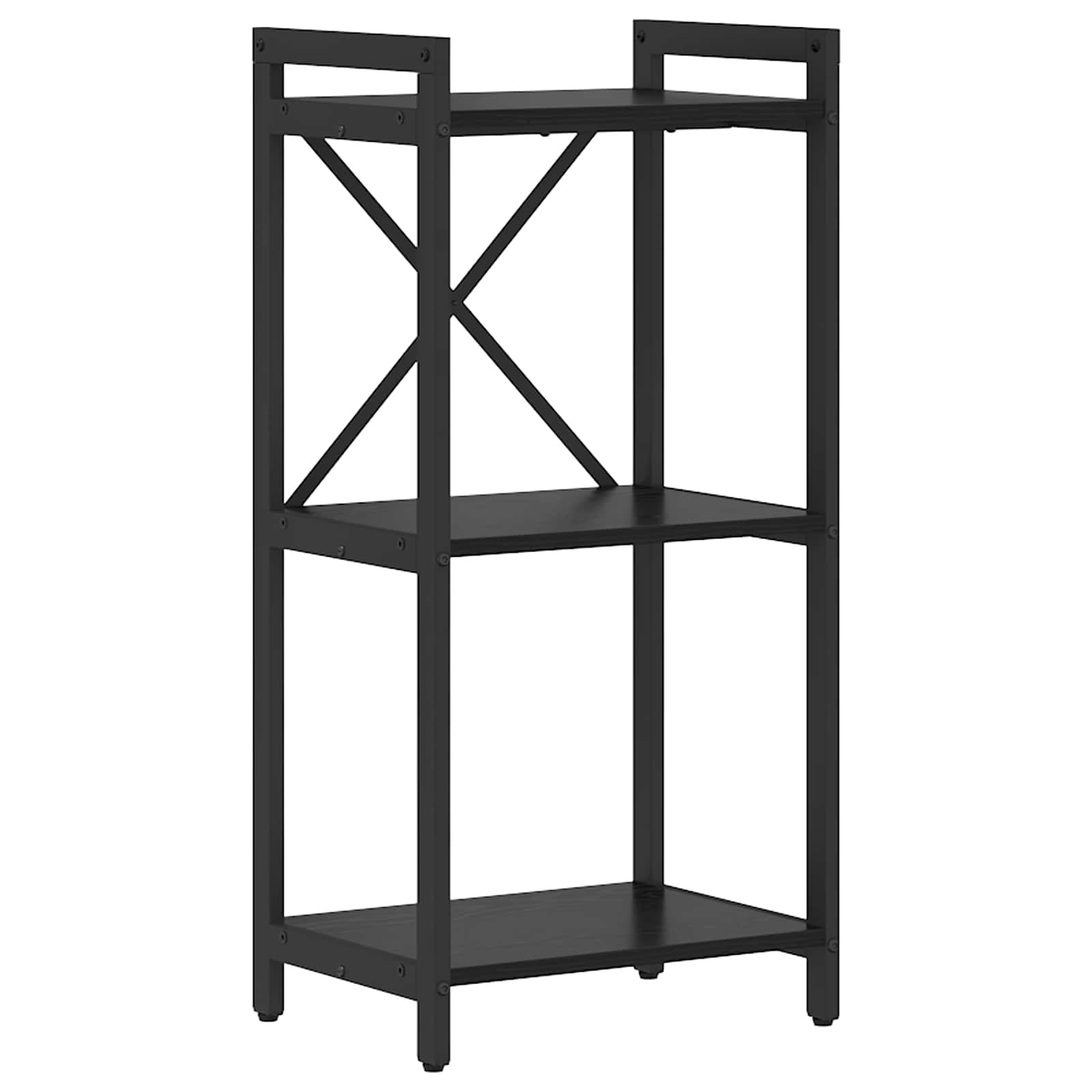 vidaXL Boekenkast Zwart eiken 40 x 30 x 188 cm Bewerkt hout
