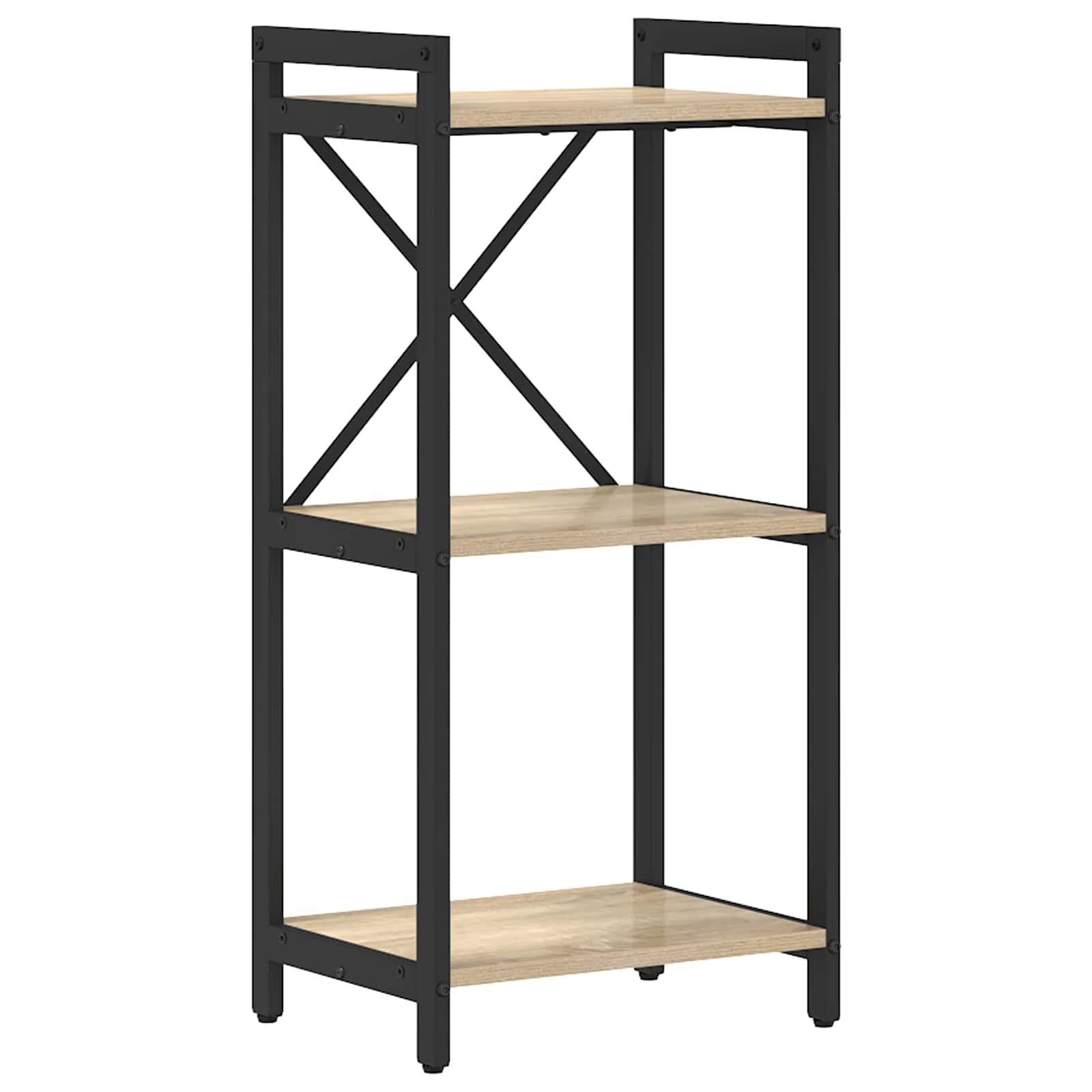 vidaXL Boekenkast Zwart eiken 40 x 30 x 188 cm Bewerkt hout