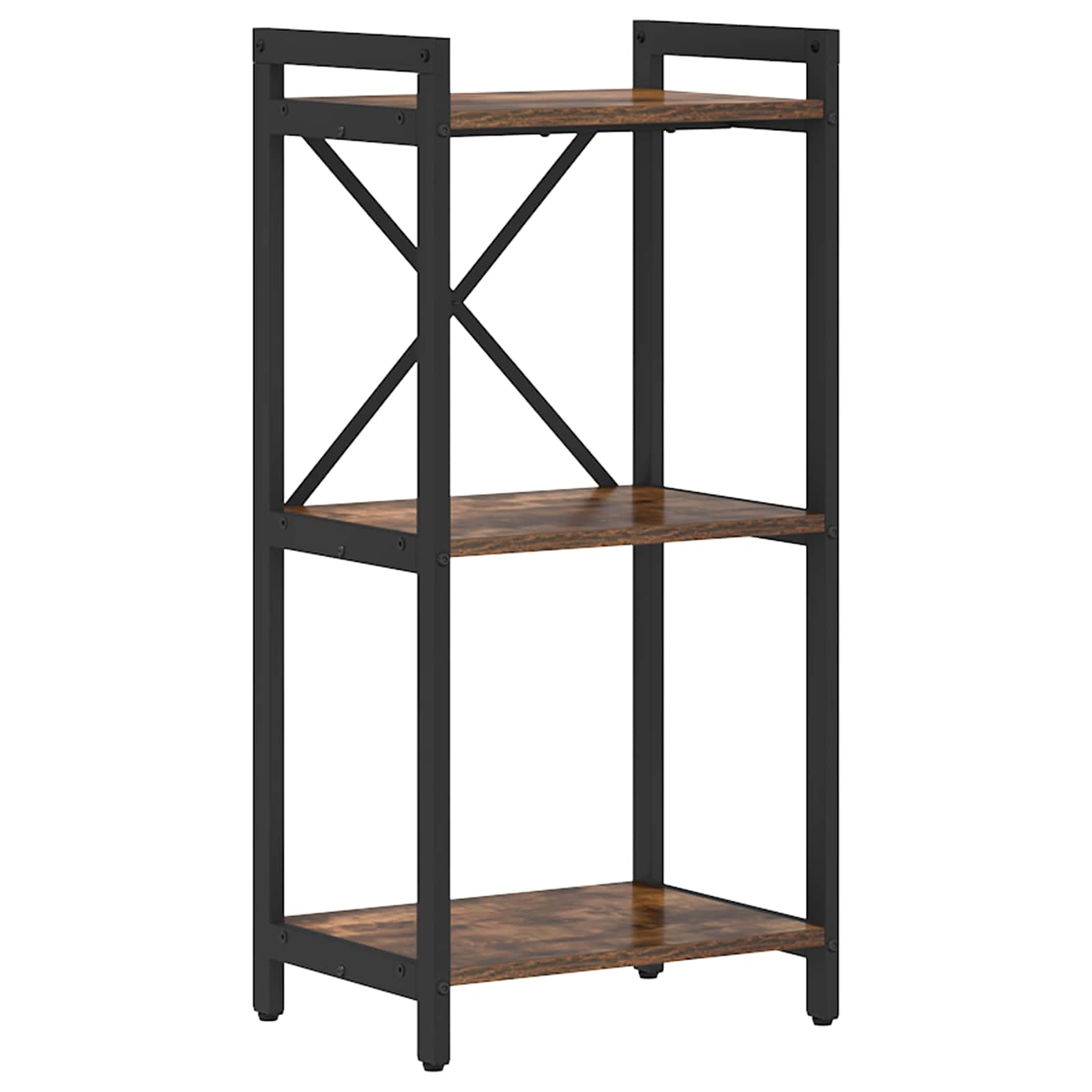 vidaXL Boekenkast Zwart eiken 40 x 30 x 188 cm Bewerkt hout