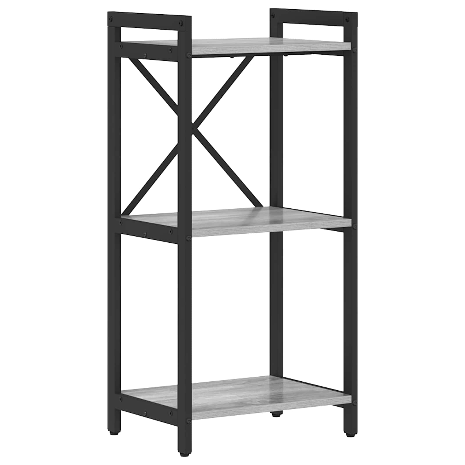vidaXL Boekenkast Zwart eiken 40 x 30 x 188 cm Bewerkt hout