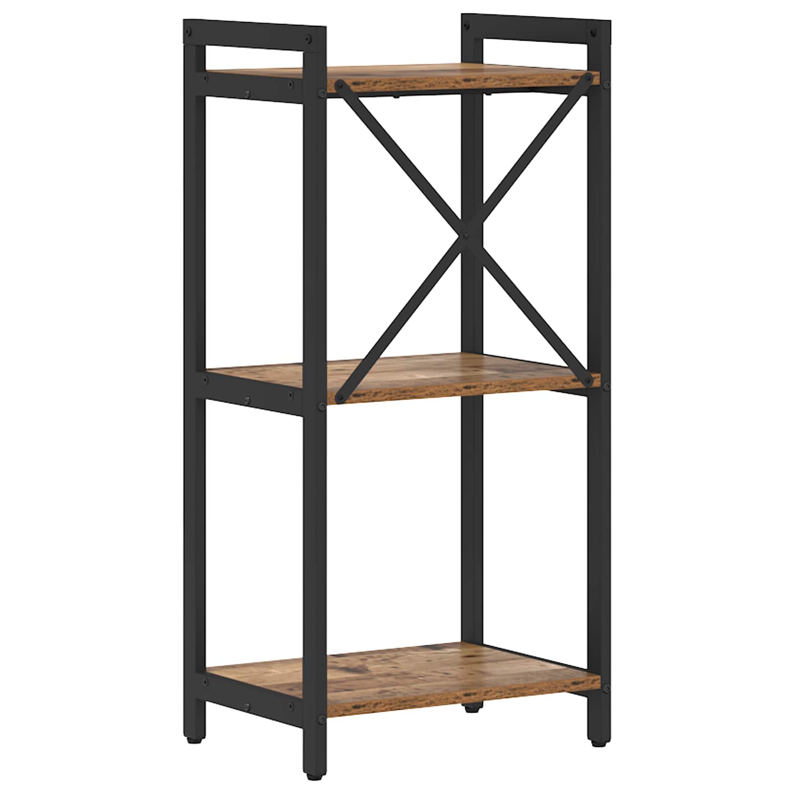 vidaXL Boekenkast Zwart eiken 40 x 30 x 188 cm Bewerkt hout