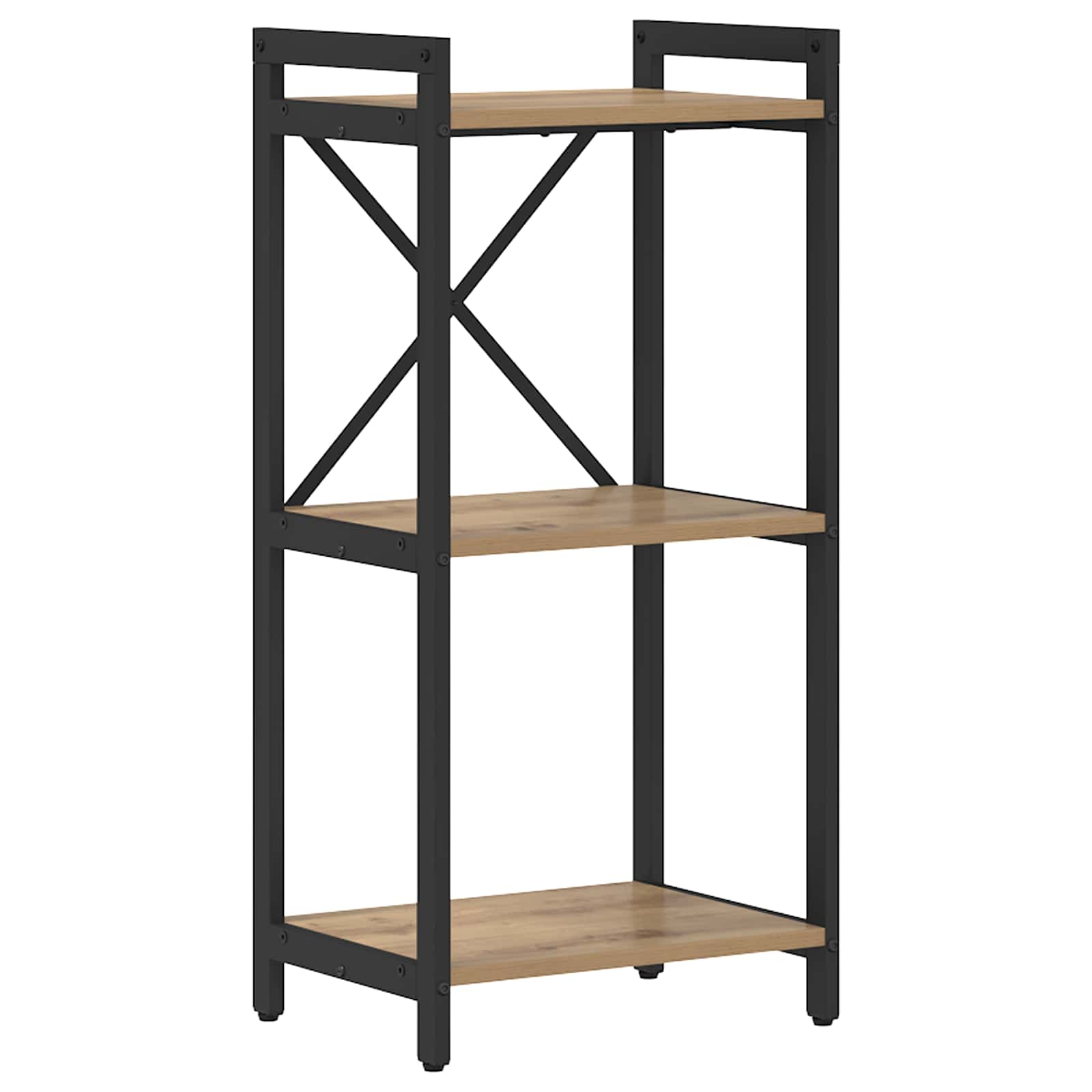 vidaXL Boekenkast Zwart eiken 40 x 30 x 188 cm Bewerkt hout