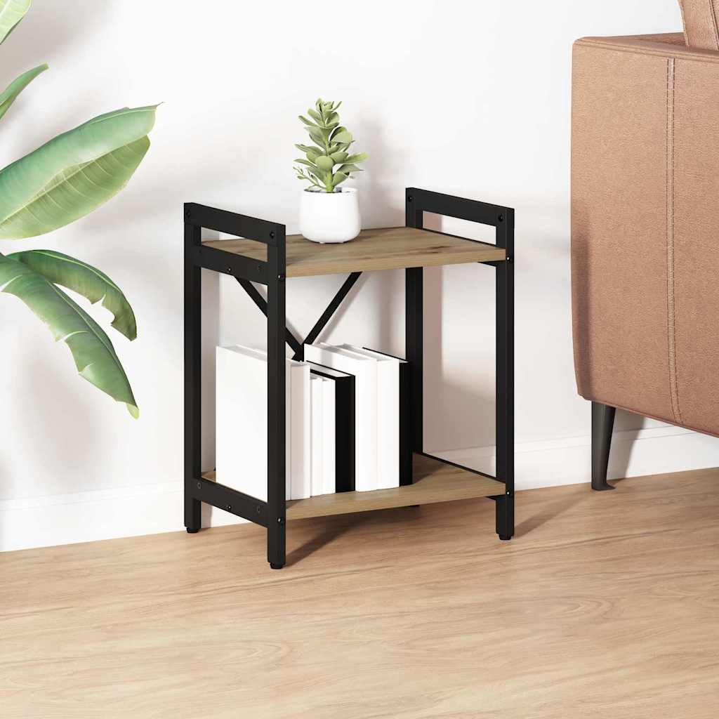 vidaXL Boekenkast Zwart eiken 40 x 30 x 188 cm Bewerkt hout
