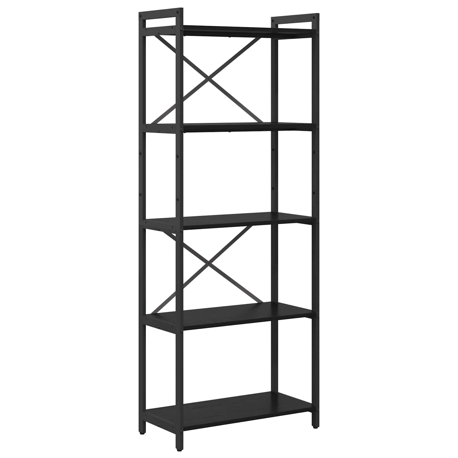 vidaXL Boekenkast Zwart eiken 40 x 30 x 188 cm Bewerkt hout