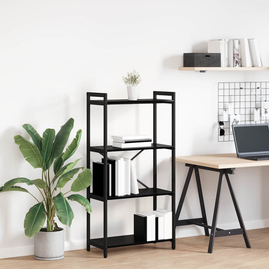 vidaXL Boekenkast Zwart eiken 40 x 30 x 188 cm Bewerkt hout