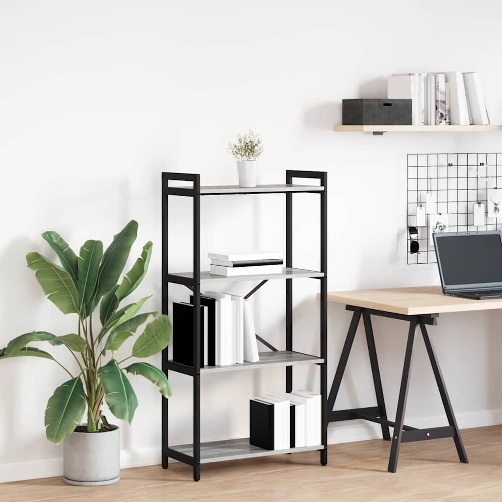 vidaXL Boekenkast Zwart eiken 40 x 30 x 188 cm Bewerkt hout