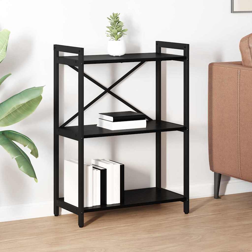 vidaXL Boekenkast Zwart eiken 40 x 30 x 188 cm Bewerkt hout