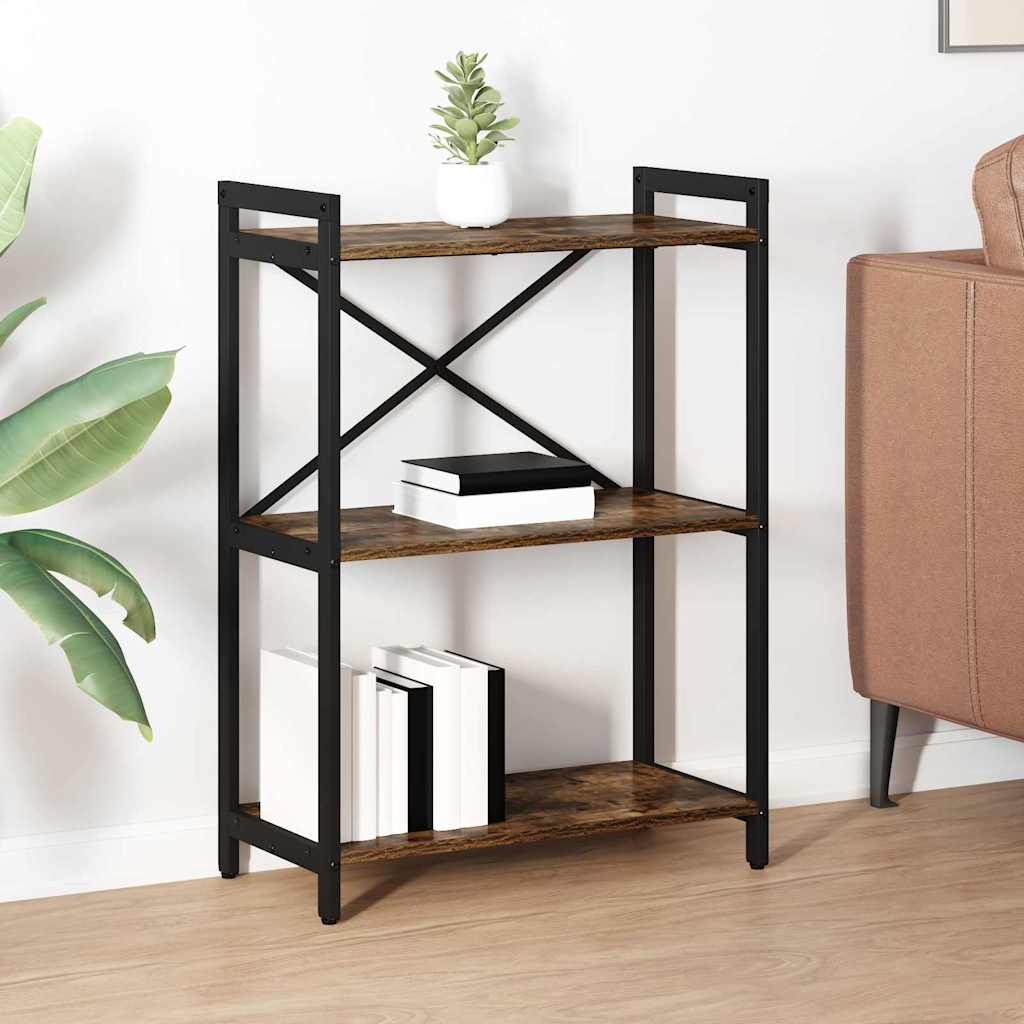 vidaXL Boekenkast Zwart eiken 40 x 30 x 188 cm Bewerkt hout