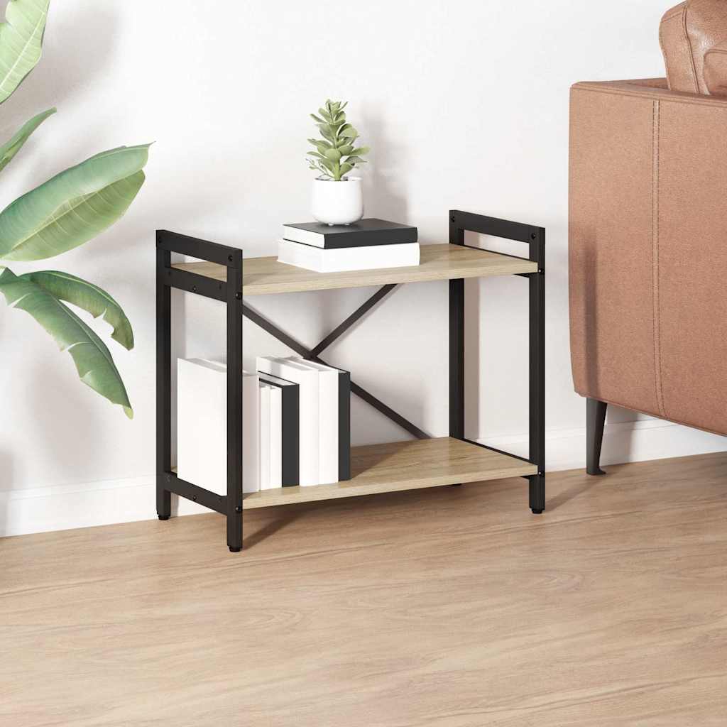 vidaXL Boekenkast Zwart eiken 40 x 30 x 188 cm Bewerkt hout