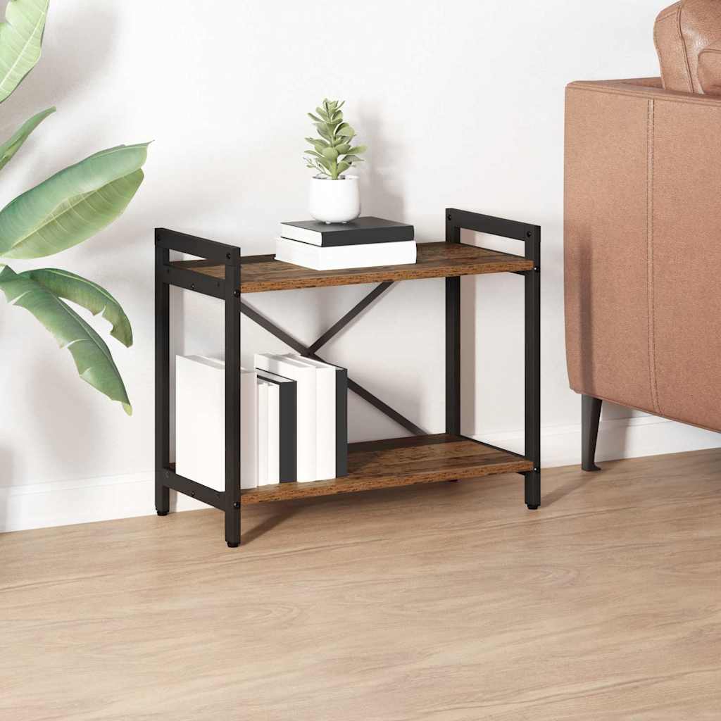 vidaXL Boekenkast Zwart eiken 40 x 30 x 188 cm Bewerkt hout