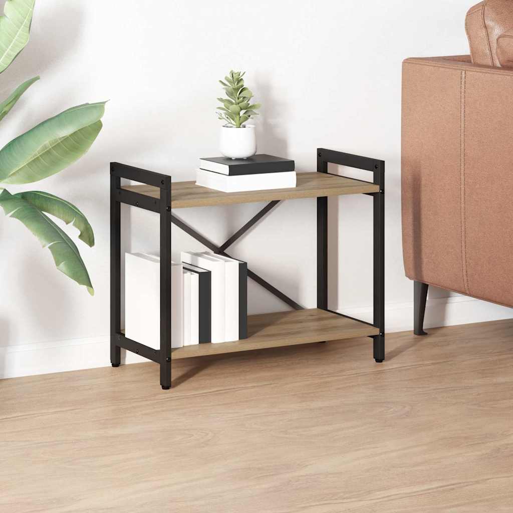 vidaXL Boekenkast Zwart eiken 40 x 30 x 188 cm Bewerkt hout