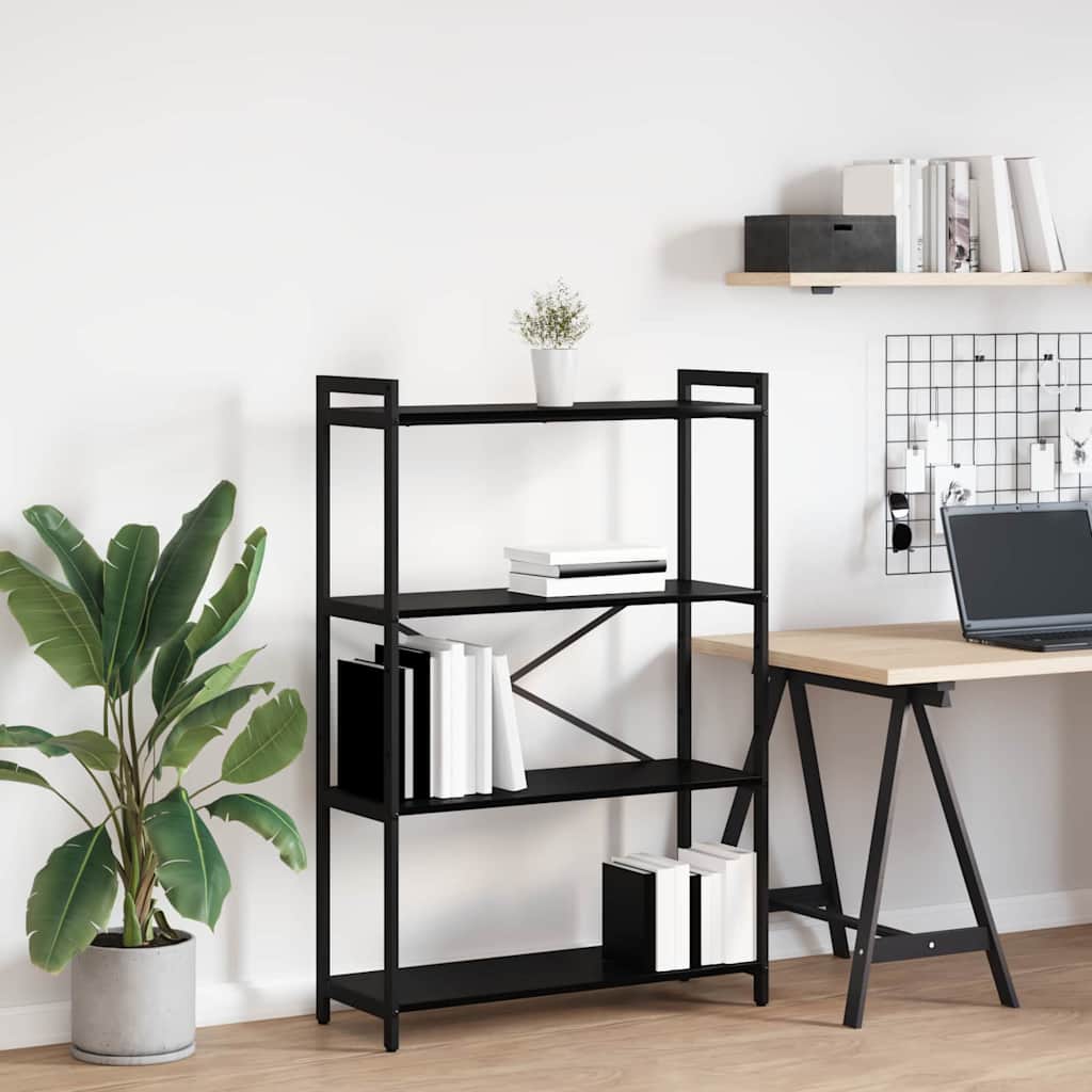 vidaXL Boekenkast Zwart eiken 40 x 30 x 188 cm Bewerkt hout
