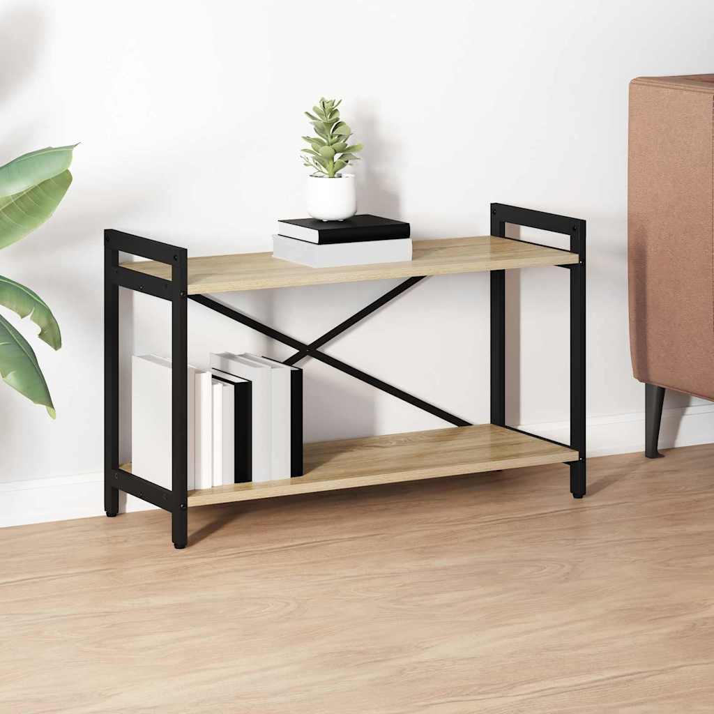 vidaXL Boekenkast Zwart eiken 40 x 30 x 188 cm Bewerkt hout