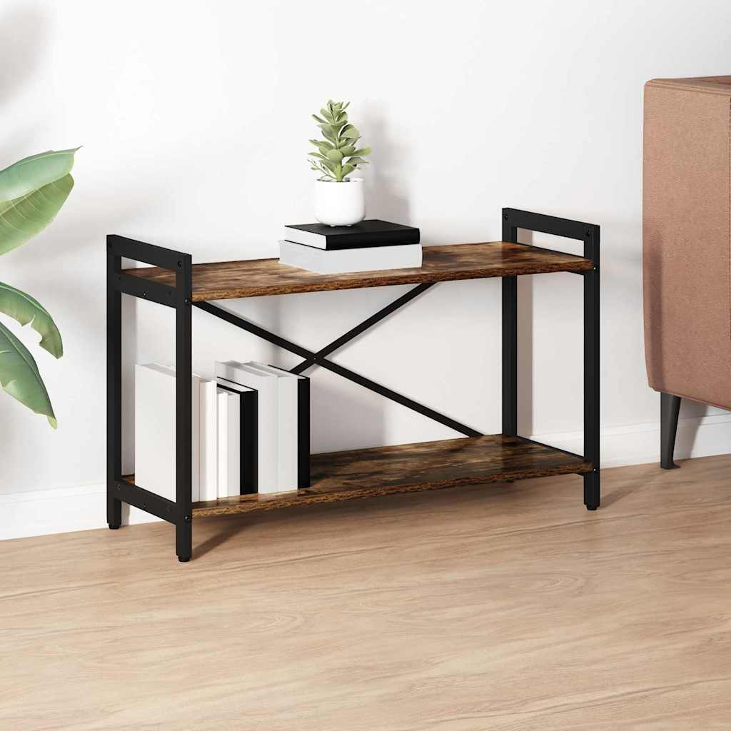 vidaXL Boekenkast Zwart eiken 40 x 30 x 188 cm Bewerkt hout