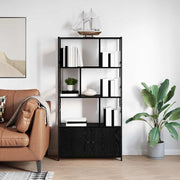 vidaXL Boekenkast Zwart eiken 80 x 30 x 155,5 cm Bewerkt hout