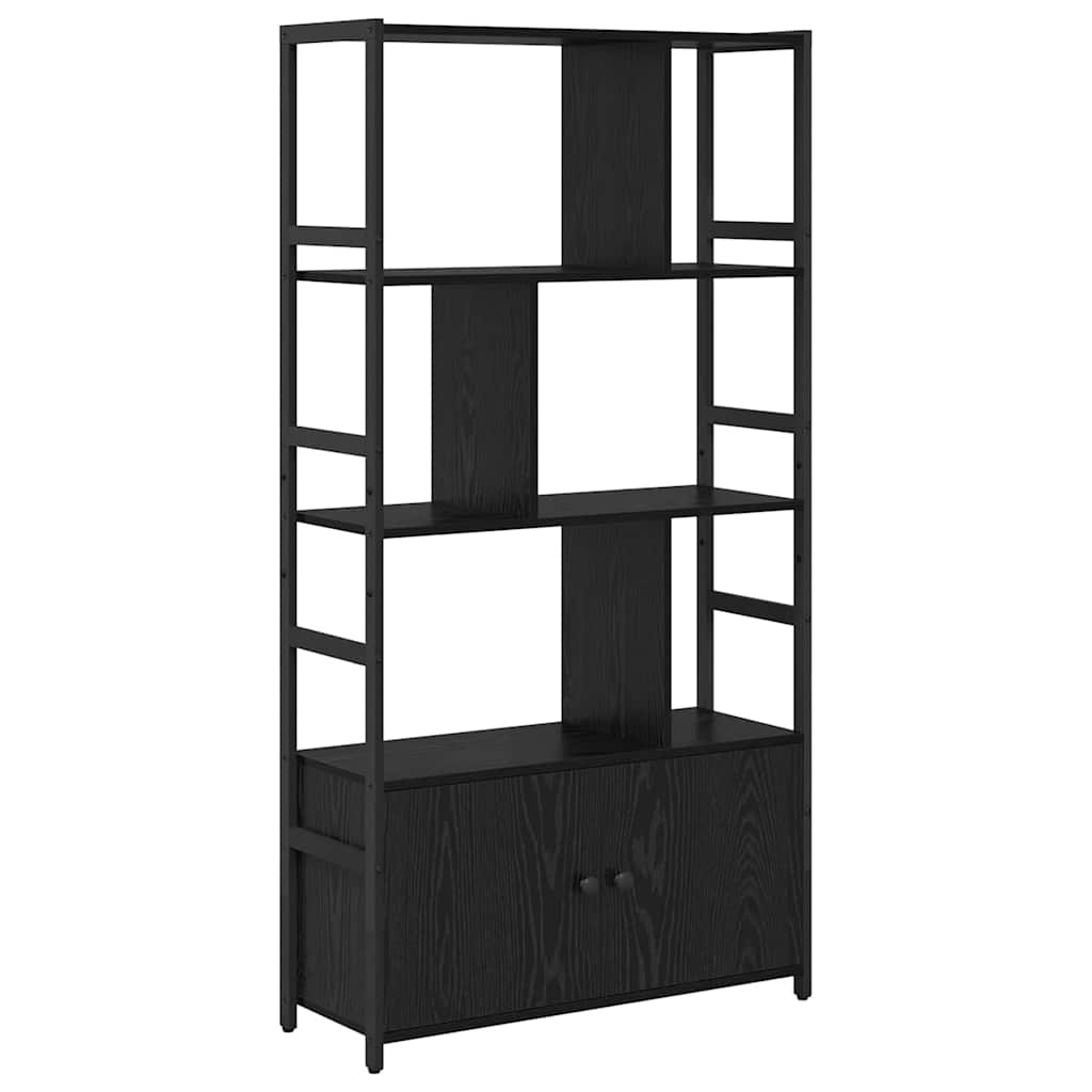 vidaXL Boekenkast Zwart eiken 80 x 30 x 155,5 cm Bewerkt hout