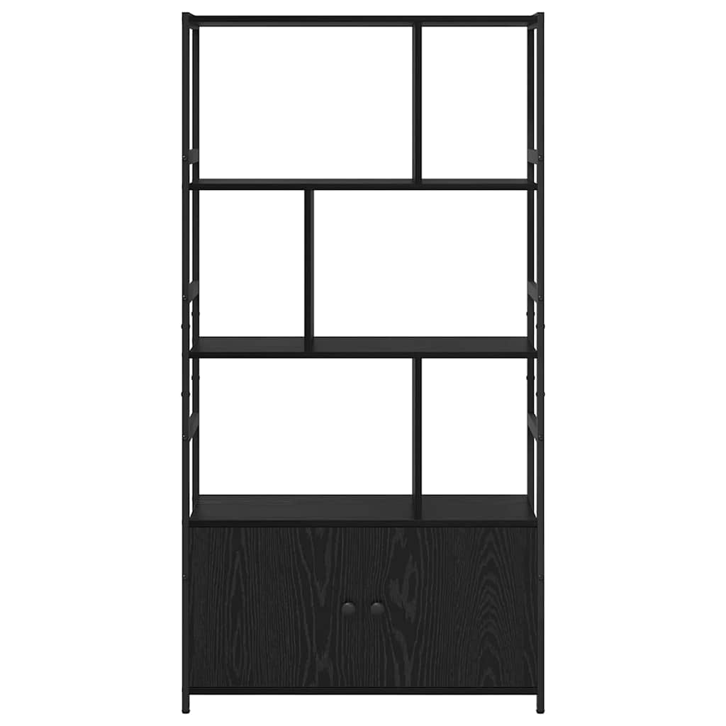 vidaXL Boekenkast Zwart eiken 80 x 30 x 155,5 cm Bewerkt hout