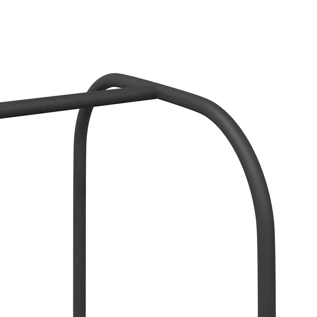 vidaXL Kledingrek met Planken - Zwart Eik 100x44x160 cm