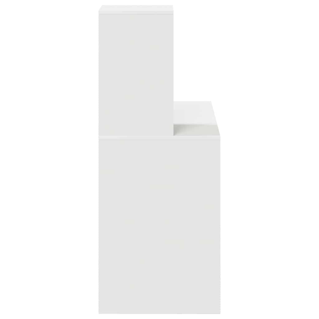 vidaXL Wit Schrijfbureau Wit MDF Compact Decoratieve Elementen