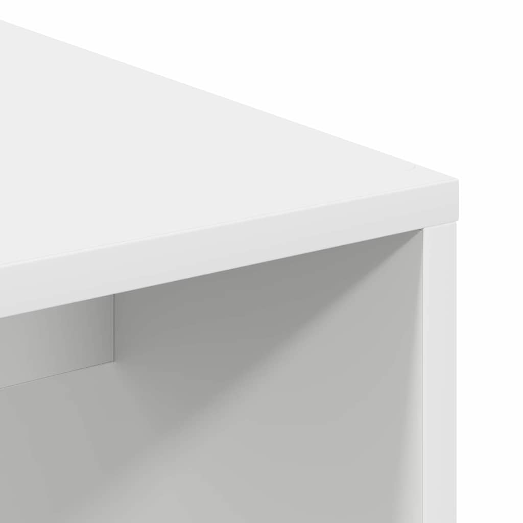 vidaXL Wit Schrijfbureau Wit MDF Compact Decoratieve Elementen