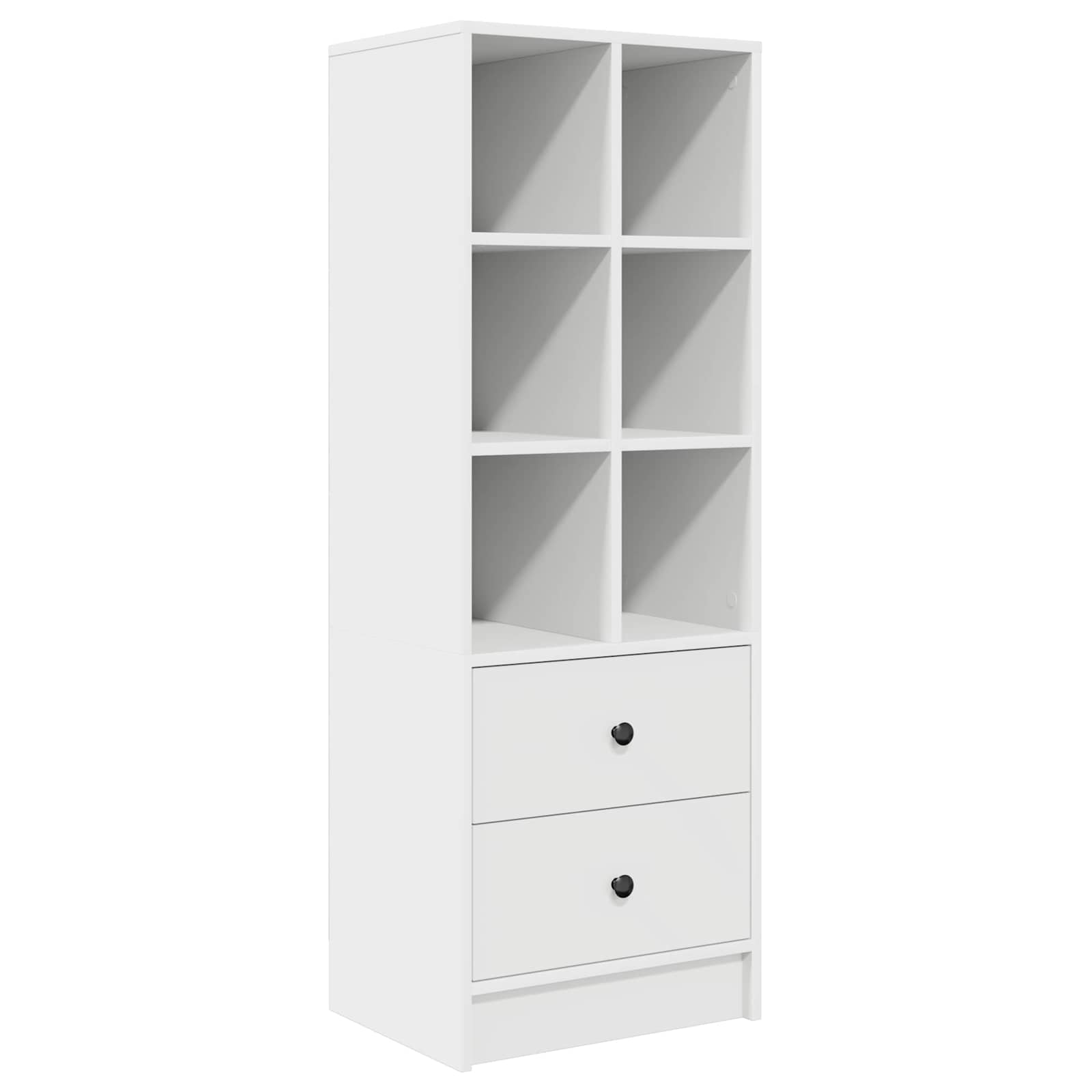 vidaXL Wit Boekenrek Wit MDF Standaard Wit Boekenrek Rechthoekig