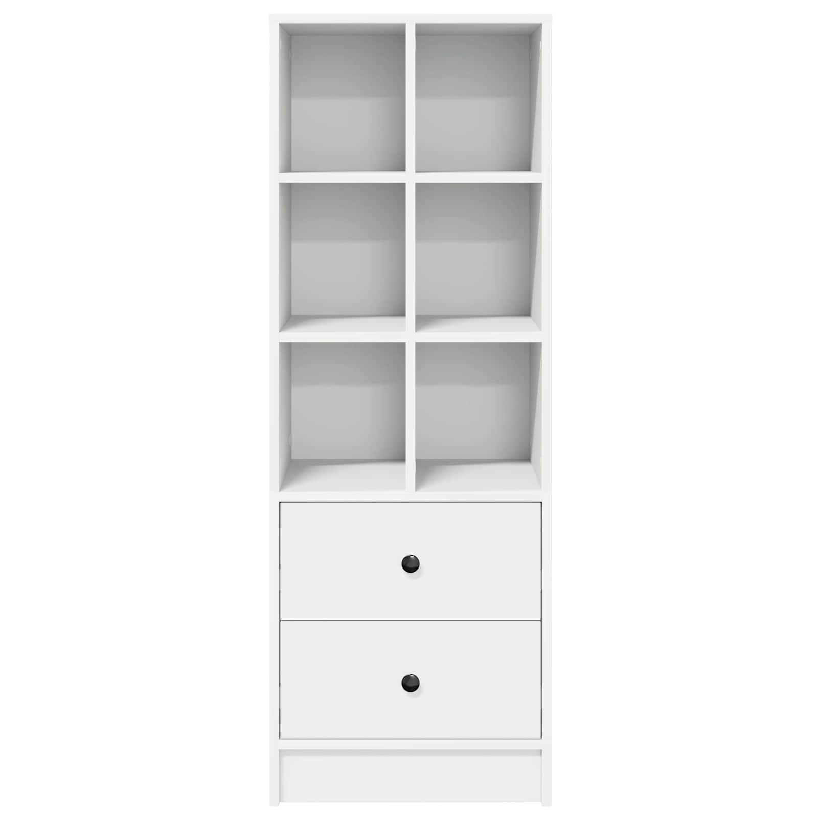 vidaXL Wit Boekenrek Wit MDF Standaard Wit Boekenrek Rechthoekig