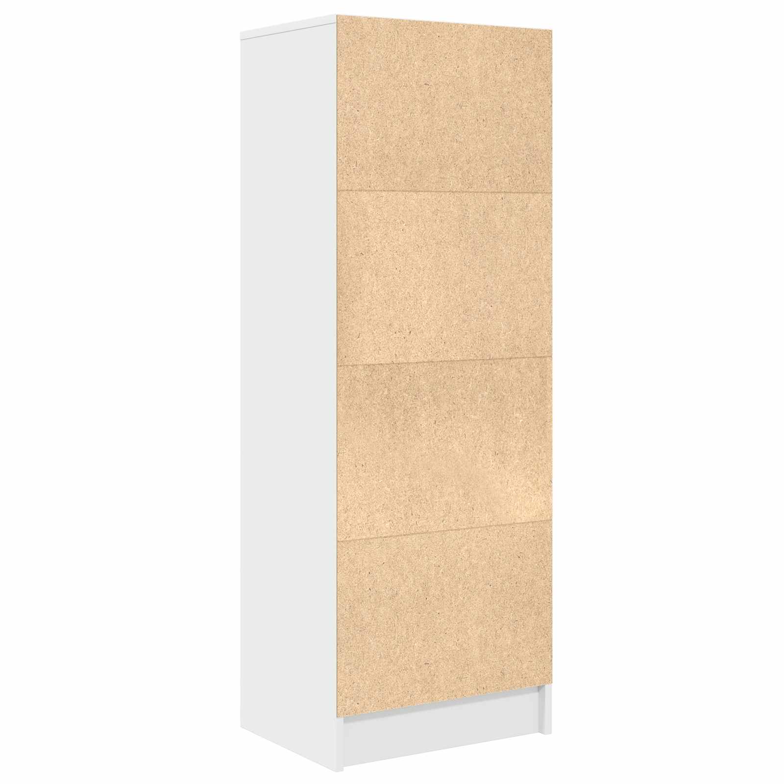 vidaXL Wit Boekenrek Wit MDF Standaard Wit Boekenrek Rechthoekig