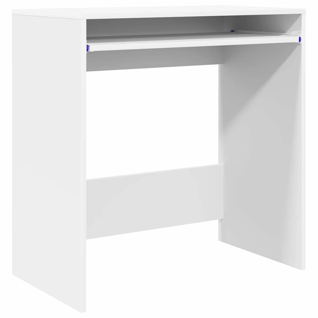 vidaXL Computerbureau Wit Geïndustrialiseerd hout Compact Organizers