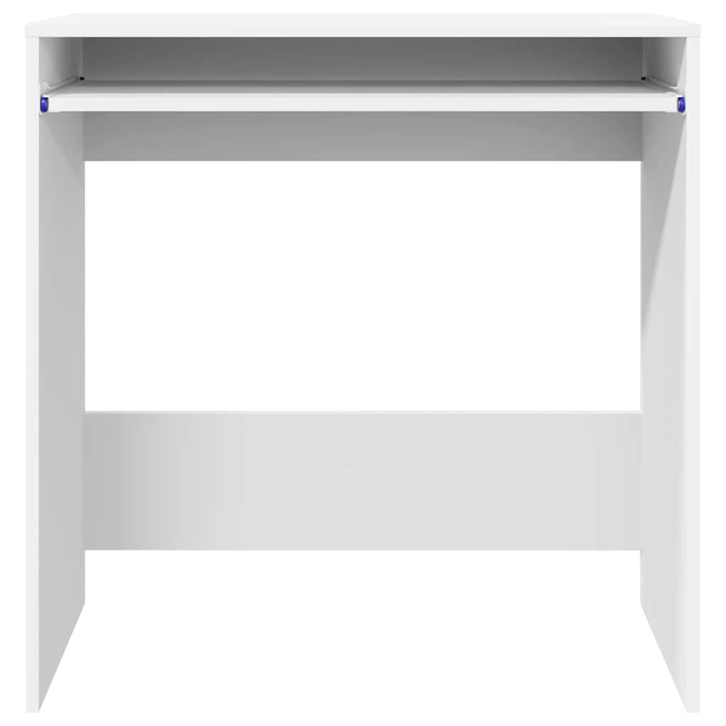 vidaXL Computerbureau Wit Geïndustrialiseerd hout Compact Organizers