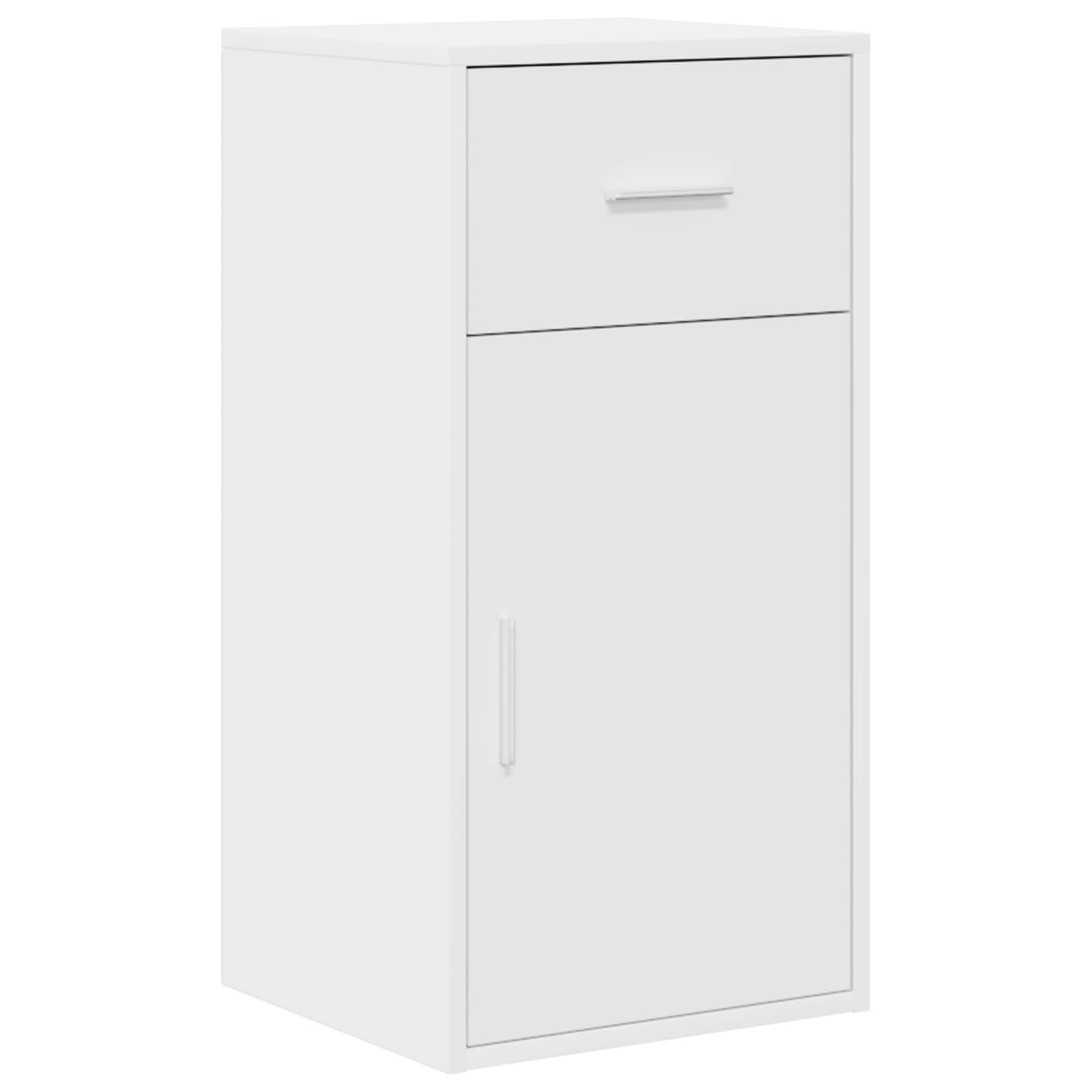 vidaXL Witte Opslagkast Wit MDF Compact Opslag Opslagkast
