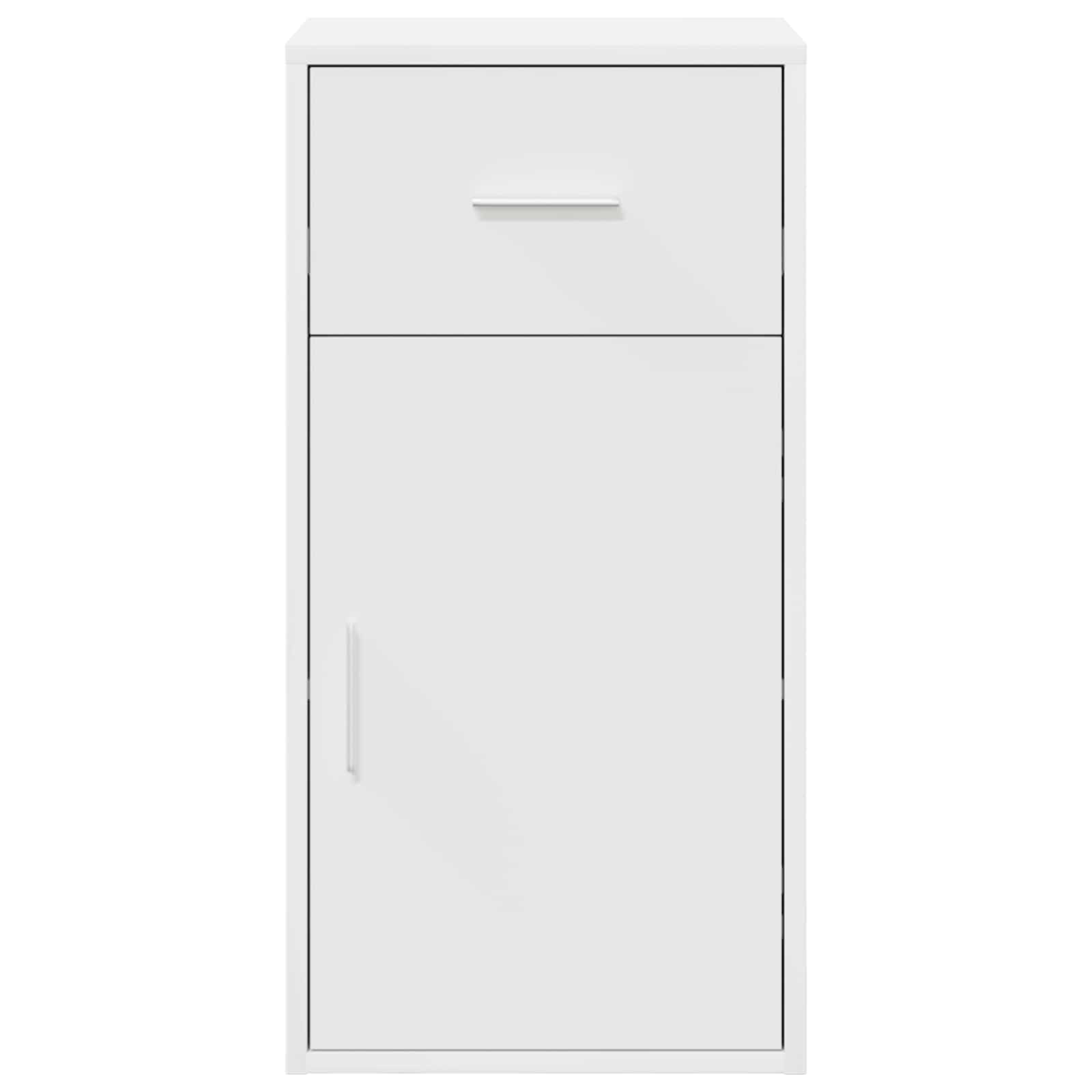 vidaXL Witte Opslagkast Wit MDF Compact Opslag Opslagkast