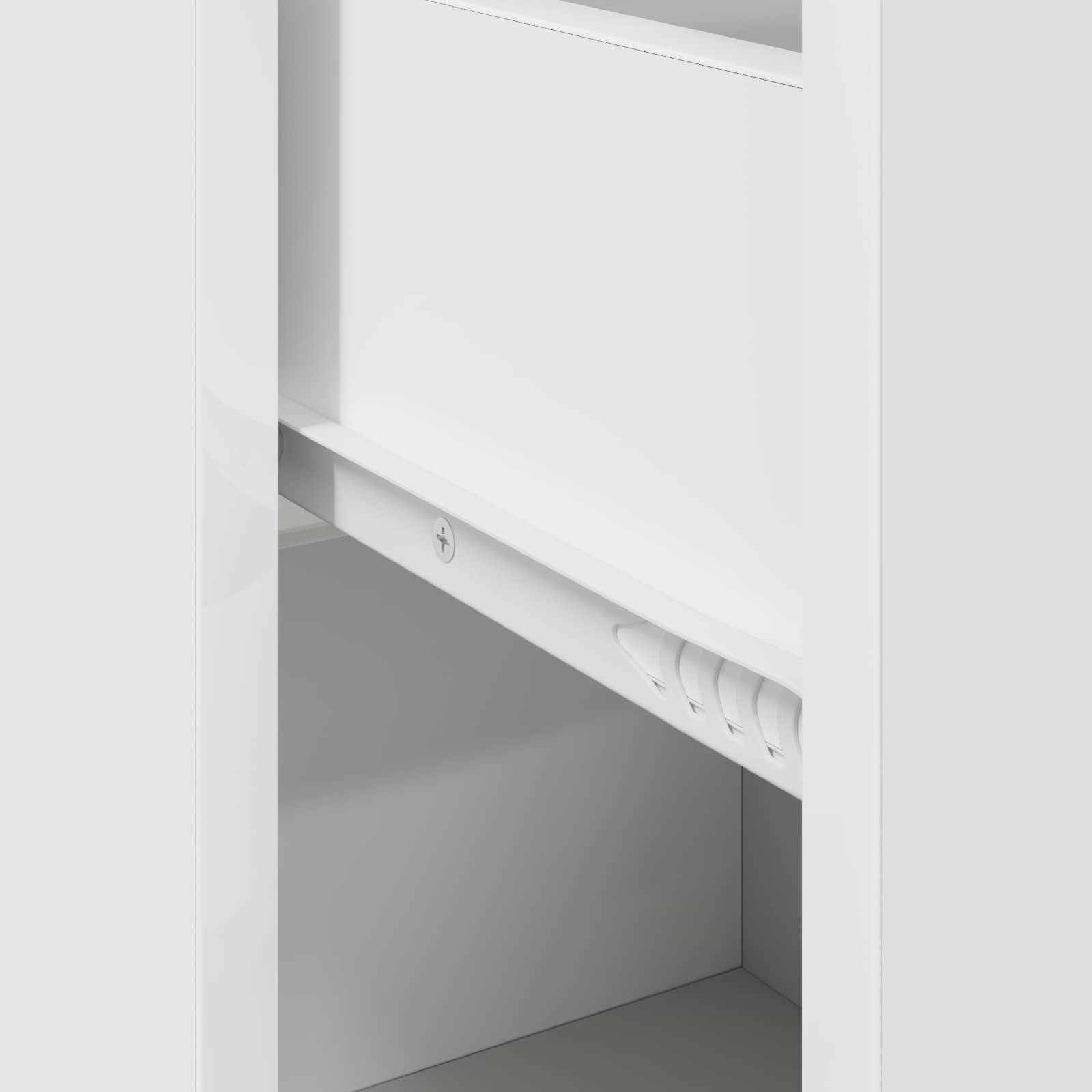 vidaXL Witte Opslagkast Wit MDF Compact Opslag Opslagkast