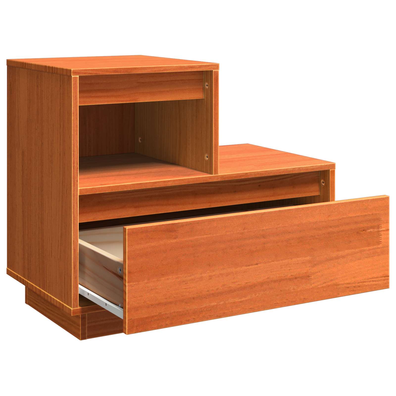 vidaXL Nachtkastjes 2 st 60x34x51 cm massief grenenhout wit