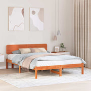 vidaXL Bedframe met Hoofdbord 200x200 cm Massief Grenen Hout