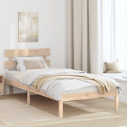vidaXL Bedframe met Hoofdbord 180x200 cm Massief Grenenhout