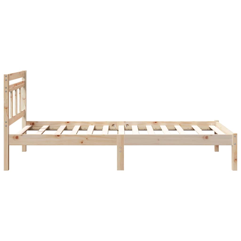 vidaXL Bedframe Bruin Massief grenenhout