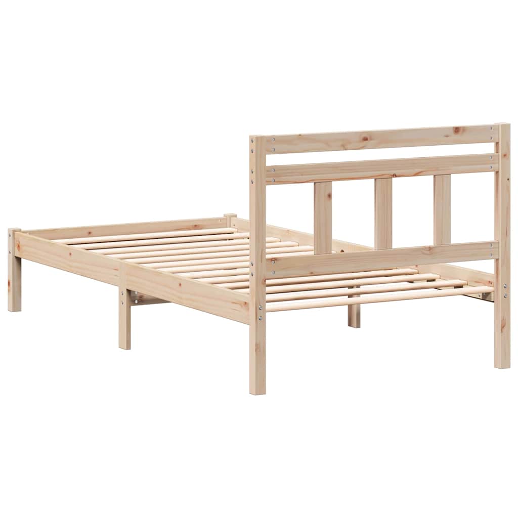 vidaXL Bedframe Bruin Massief grenenhout