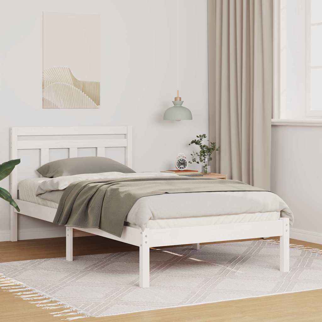 vidaXL Bedframe Bruin Massief grenenhout