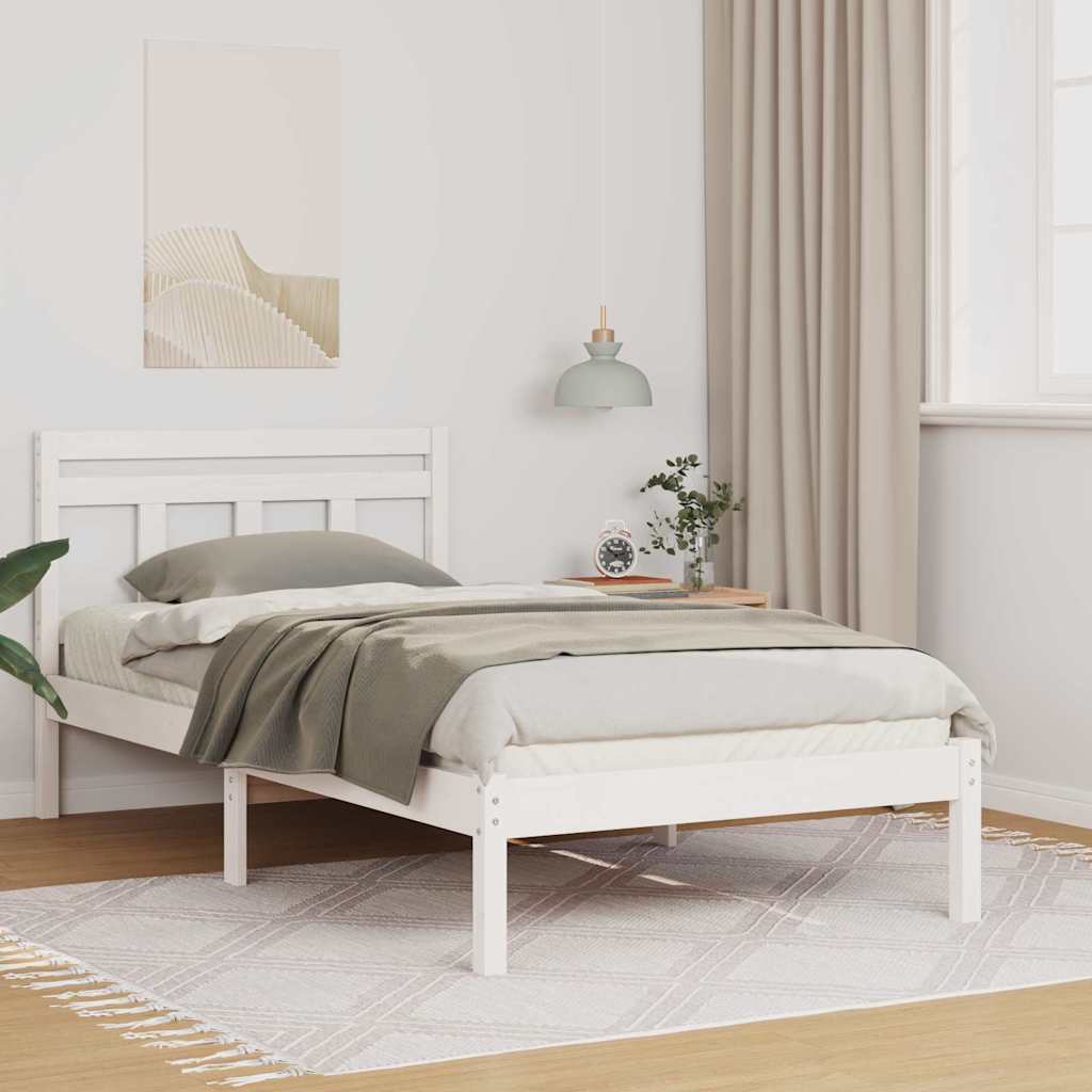 vidaXL Bedframe Bruin Massief grenenhout