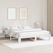 vidaXL Grenenhouten Bedframe Natuurlijk Massief grenenhout 200 x 200 cm