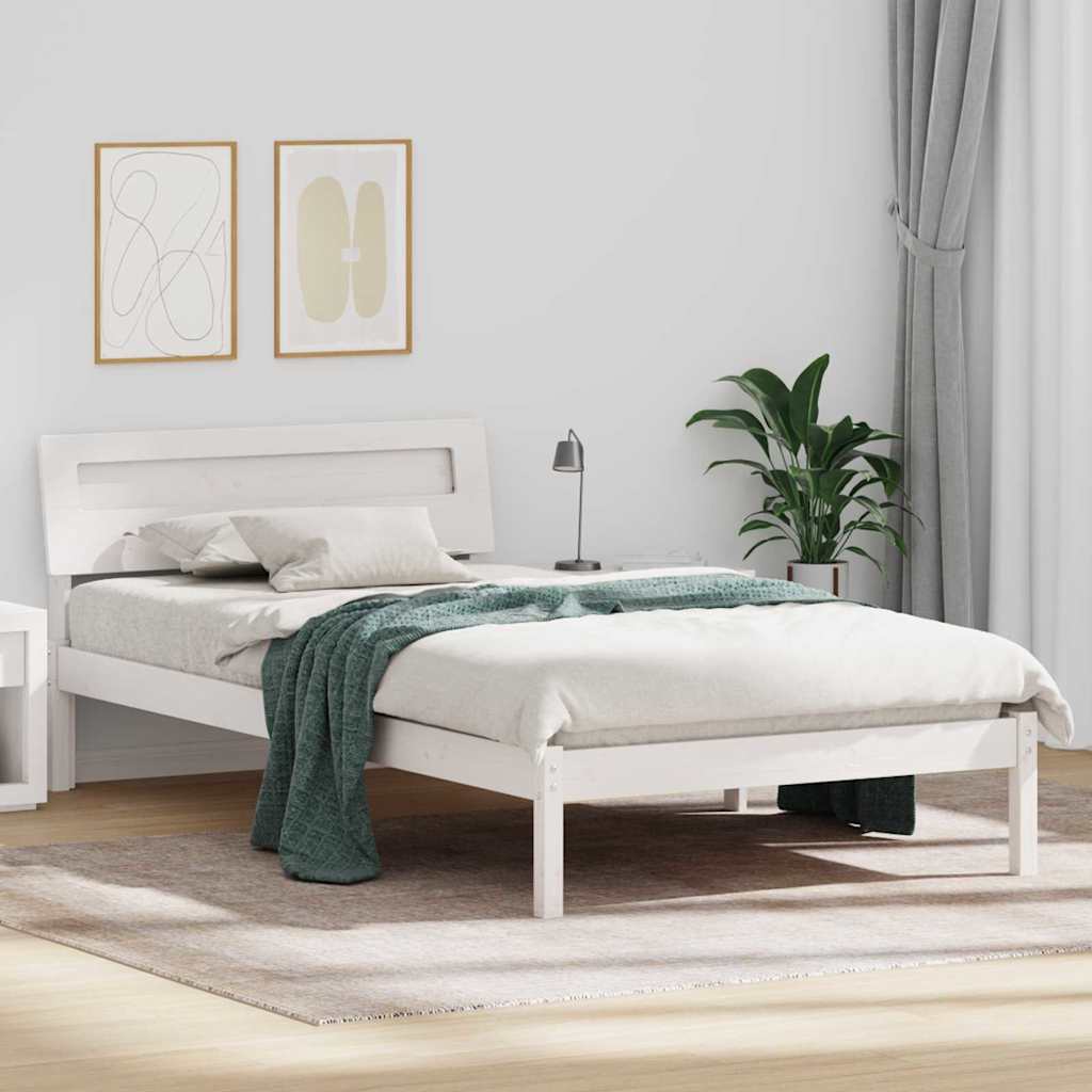 vidaXL Bedframe met LED -striplichten Bruin 200 x 200 cm
