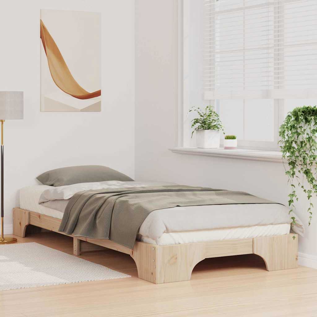 vidaXL Bedframe met opslag Bruin Hout