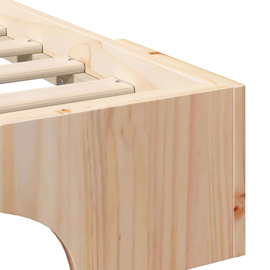 vidaXL Bedframe met opslag Bruin Hout