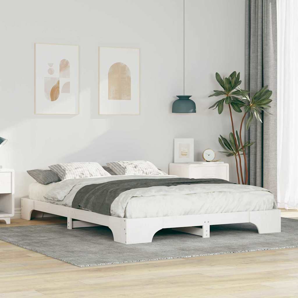 vidaXL Bedframe met opslag Bruin Hout