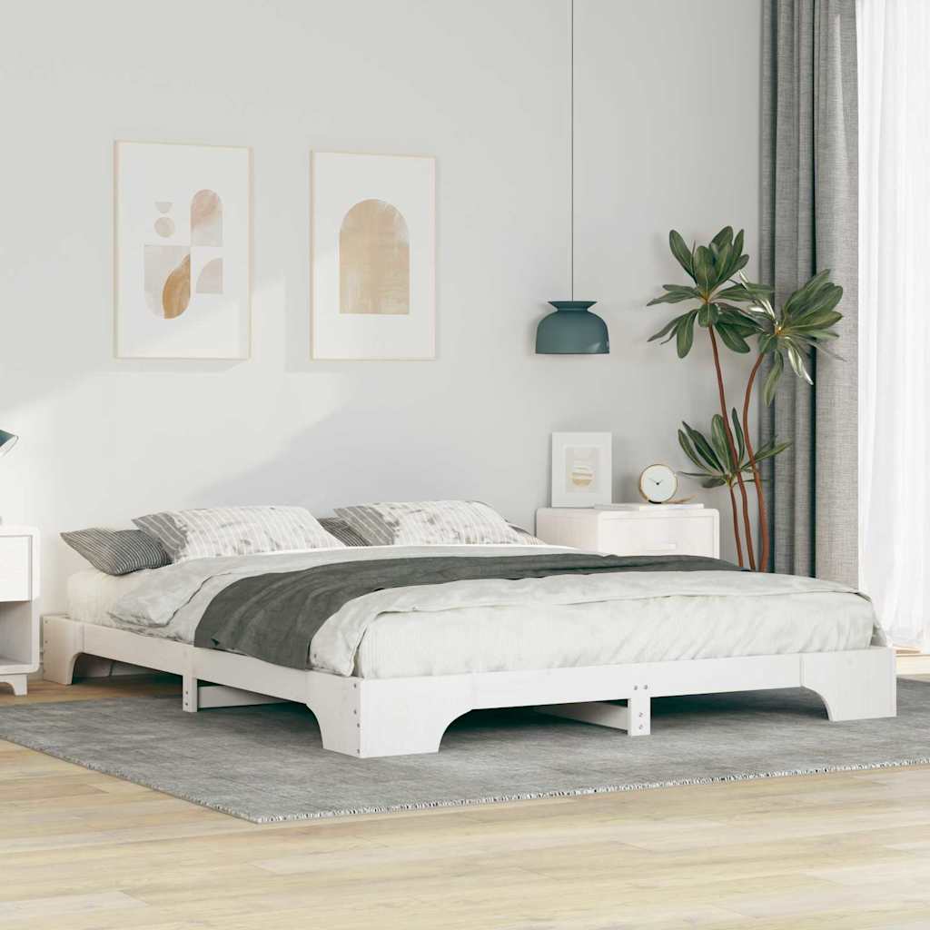 vidaXL Bedframe met opslag Bruin Hout