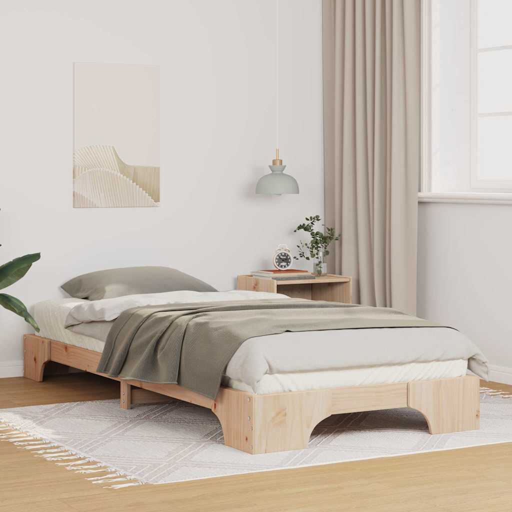 vidaXL Bedframe met opslag Bruin Hout